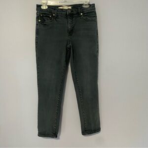 GAP Best Girlfriend Straight Leg Jeans Washed Black Size 27